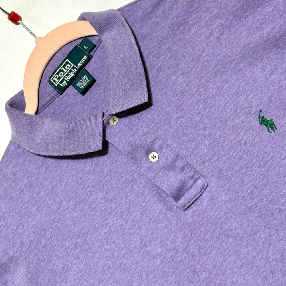 Polo By Ralph Lauren Purple Short-Sleeve Size L‎ Polo Shirt